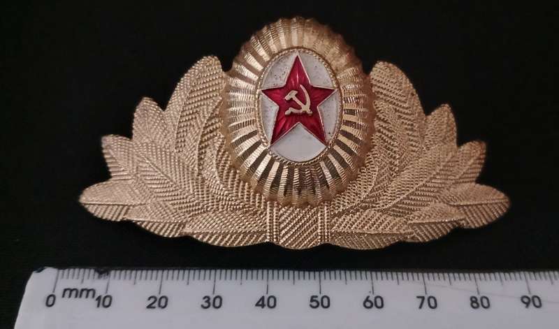 SOVIET RUSSIAN GENERAL SERVICE ARMY CAP BADGE              C70