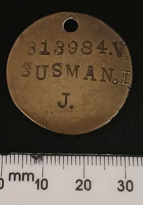 UNKNOWN TOKEN / TAG  313984.     V. SUSMAN. I.J                   C84