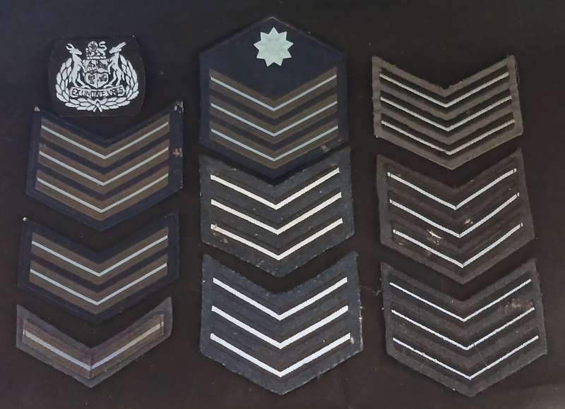 SADF AIR FORCE RANKS CHEVRONS ( ONE BID FOR THE LOT )             C83