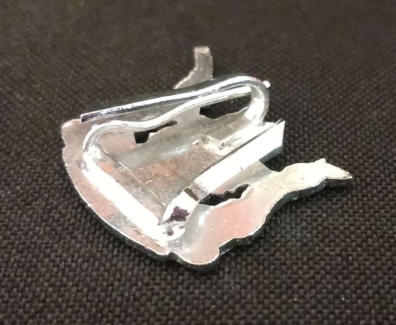 SA RAILWAY SERVICE CAP BADGE    ( SILVER COLOUR )                  C87
