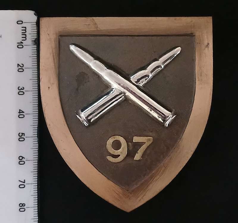 SA ARMY 97 AMMUNITION DEPOT ( DE AAR ) BADGE     Weight : 94.4 grams             C108