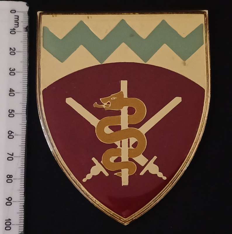 SADF -- WITWATERSRAND MEDICAL COMMAND BADGE Size: 100mm x 85mm  ( Note No Pins ) ` STUNNING ` C114