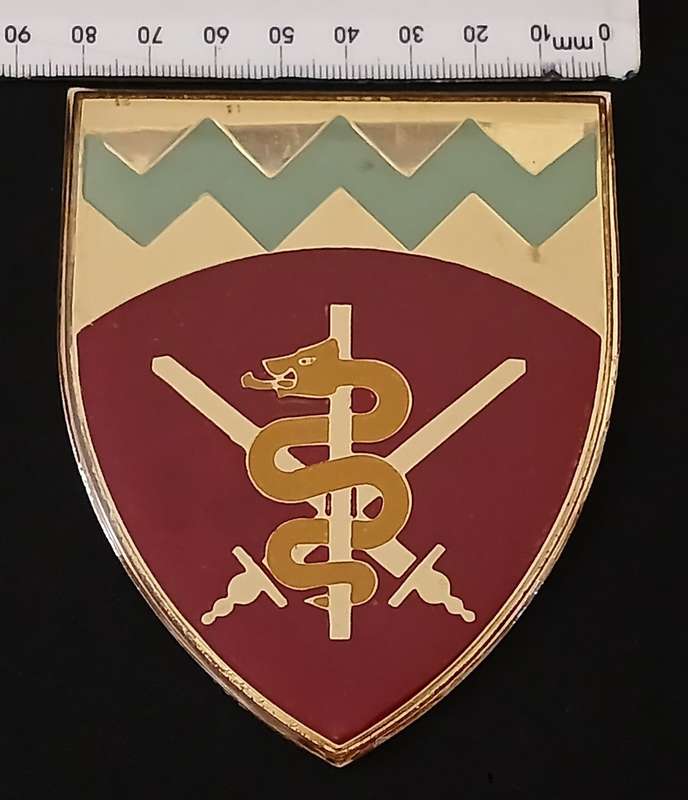 SADF -- WITWATERSRAND MEDICAL COMMAND BADGE Size: 100mm x 85mm  ( Note No Pins ) ` STUNNING ` C114