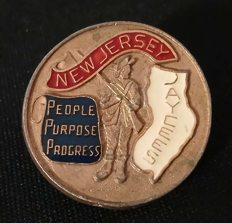 NEW JWERSY PEOPLE PURPOSE PROGRESS JAYCEES PIN BADGE                      C120