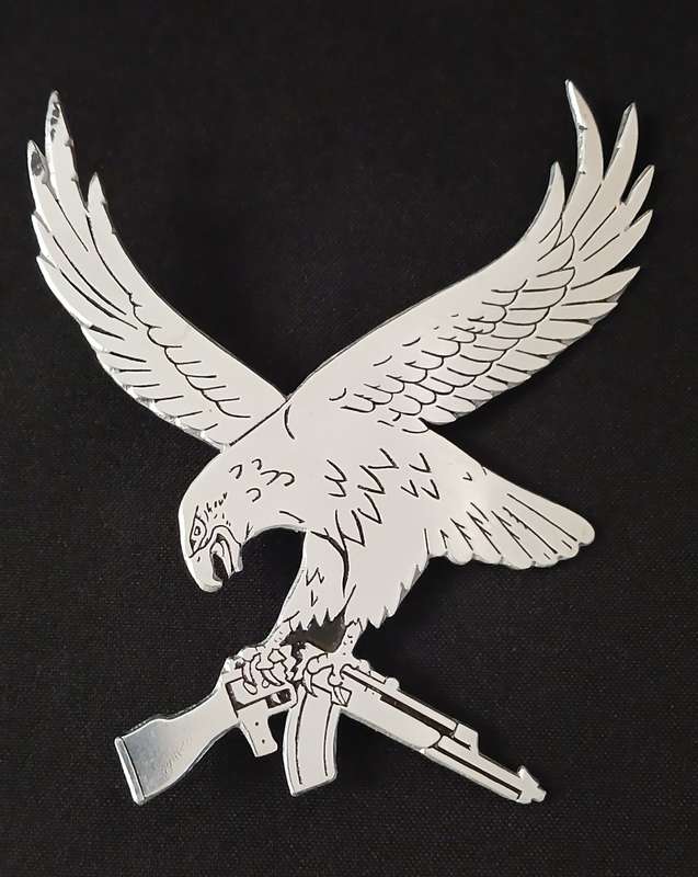 SWA 101 BATTALION METAL BADGE                      S14