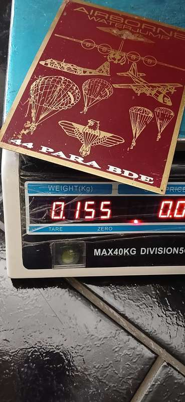 44 PARA BDE.   AIRBORNE WATERJUMP  BRASS AND ENAMEL PLAQUE        No.6