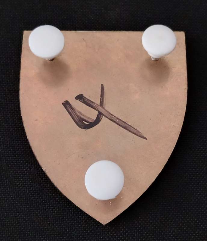 SADF CHIEF OF STAFF OPERATIONS SHOULDER FLASH ( YELLOW TYPE )  ( Note One Pin Repaired )        K13