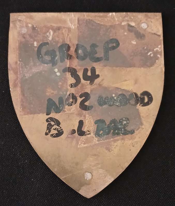 Group 42 Headquarters Badge   Size: 75 x 89mm   ( No Pins )                    K22