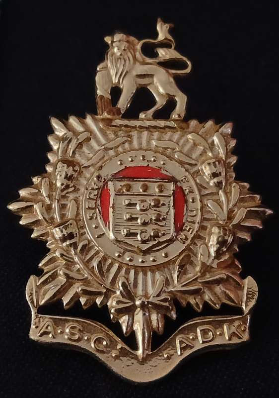 SADF / SA ARMY SERVICES CORPS CAP BADGE                  R33