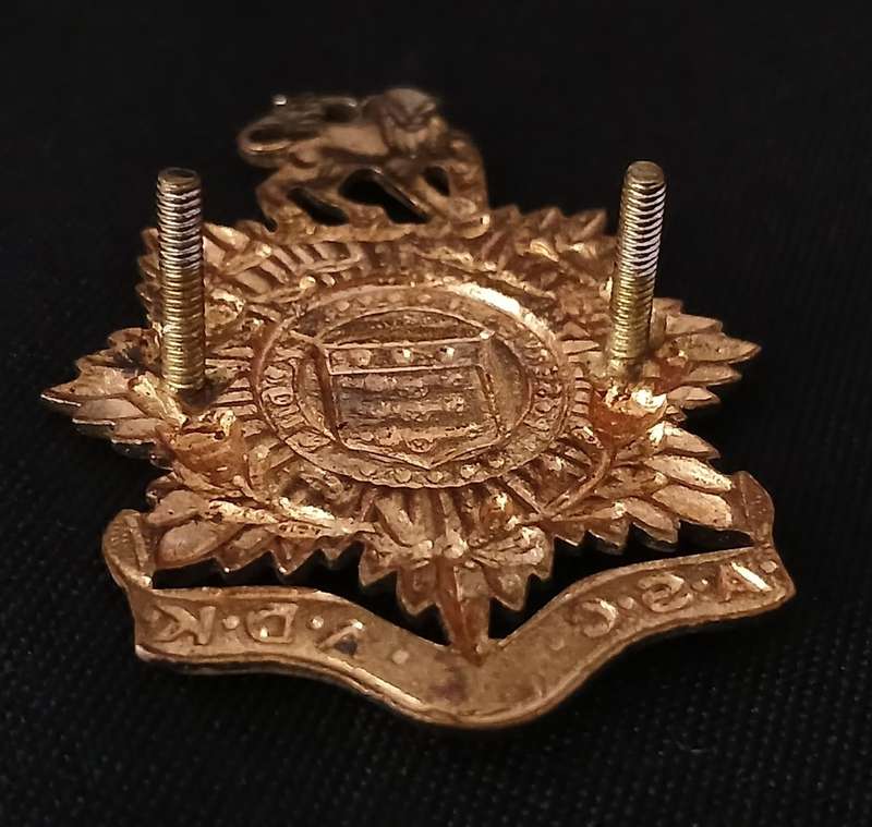 SADF / SA ARMY SERVICES CORPS CAP BADGE                  R33