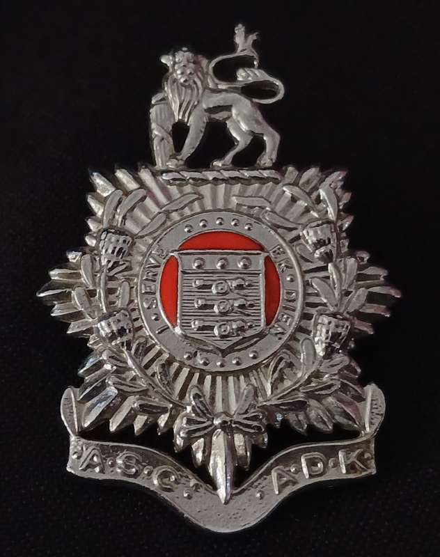 SADF / SA ARMY SERVICES CORPS CAP BADGE                  R34
