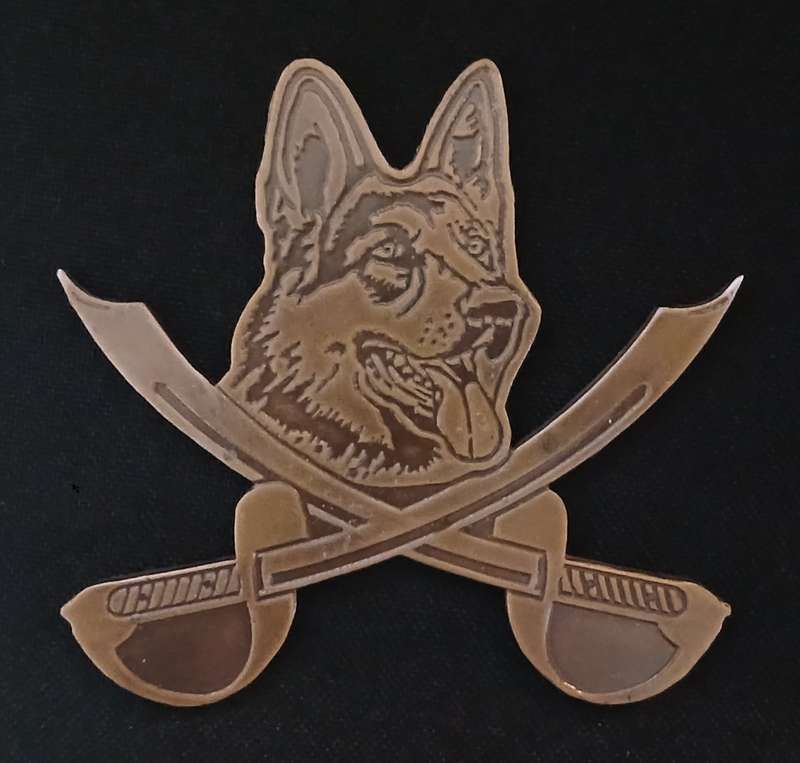 SAP K9 Dog Unit PTI Instructor Metal Badge         R38