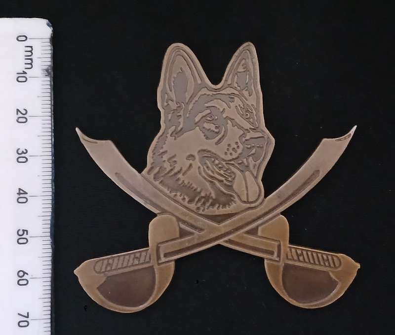 SAP K9 Dog Unit PTI Instructor Metal Badge         R38