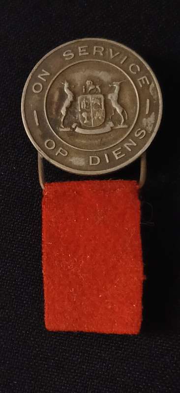 WW2 ON SERVICE / OP DIENS BADGE NO.3 / 386               R51