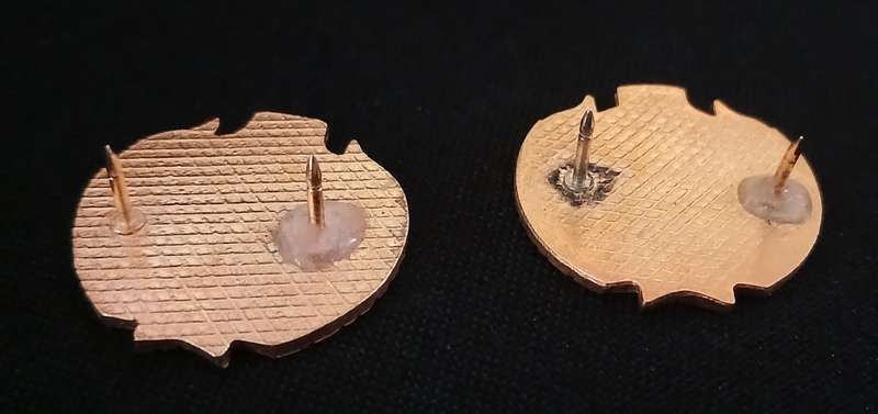 KWAZULU PRISON COLLAR BADGES   ( Note 2 Pins Repaired )   ` SCARCE `     R60