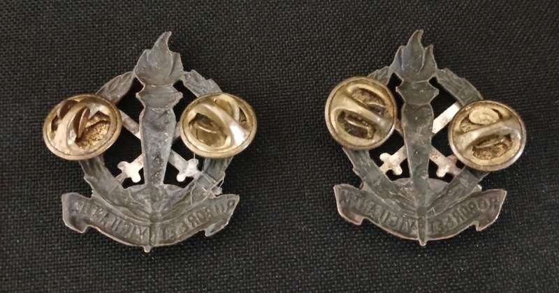 REGIMENT SKOONSPRUIT / REGIMENT SCHOONSPRUIT COLLAR BADGES                   R77