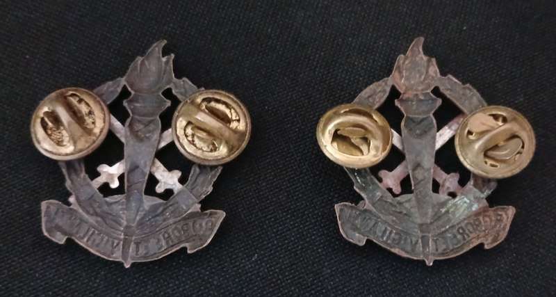 REGIMENT SKOONSPRUIT / REGIMENT SCHOONSPRUIT COLLAR BADGES R78