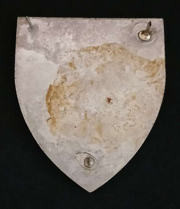 SADF School of  Signals Shoulder Flash   ( Two Pins Repaired )                 MM4