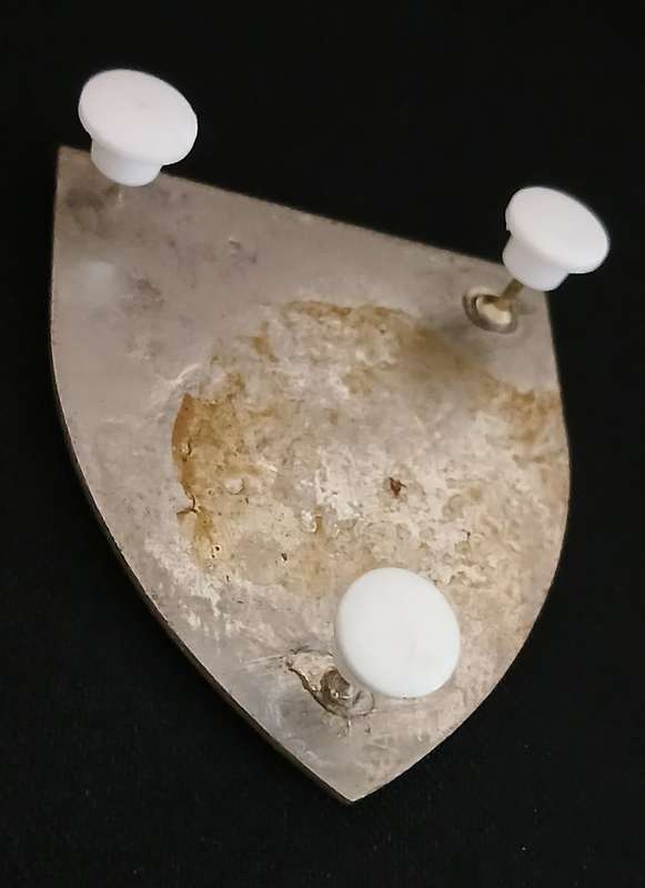SADF School of  Signals Shoulder Flash   ( Two Pins Repaired )                 MM4