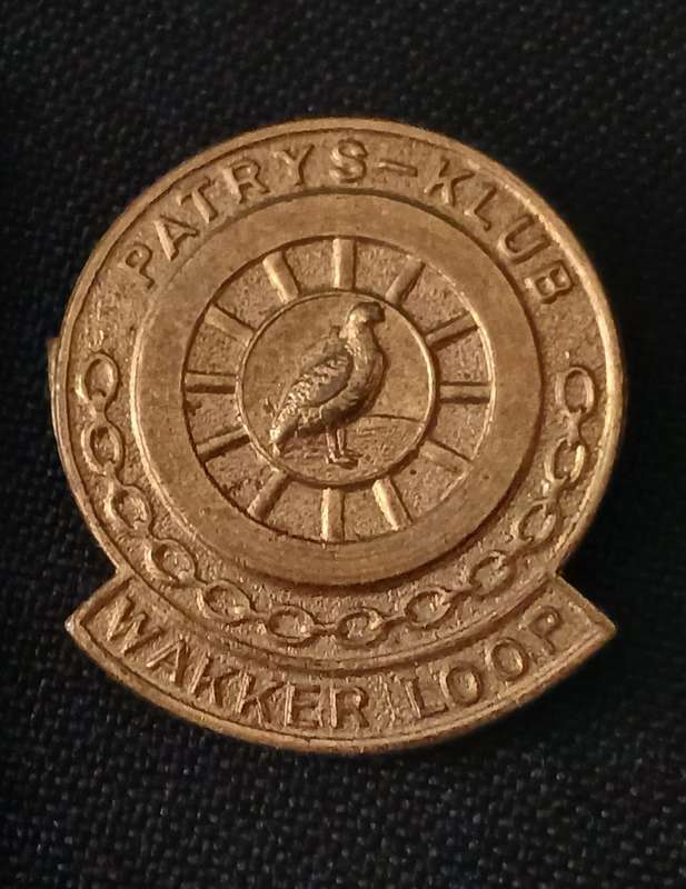 PATRYS KLUB WAKKER LOOP PIN BADGE                     R100