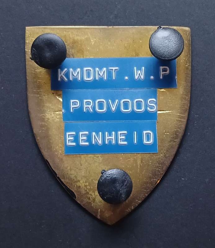 SADF W.P COMMAND PROVOST UNIT SHOULDER FLASH ( BROWN MOUNTAIN )              MM33