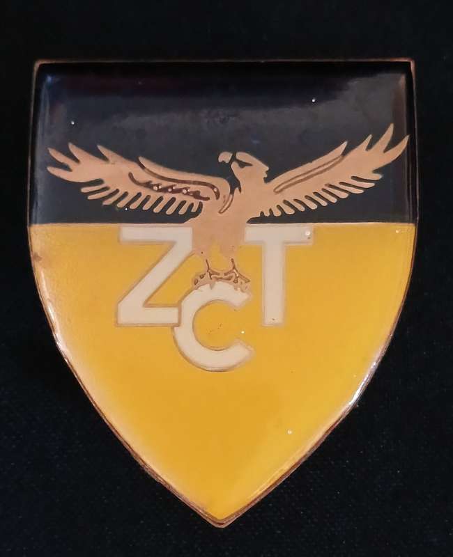 ZAMBIA CORPS OF TRANSPORT SHOULDER FLASH              MM38