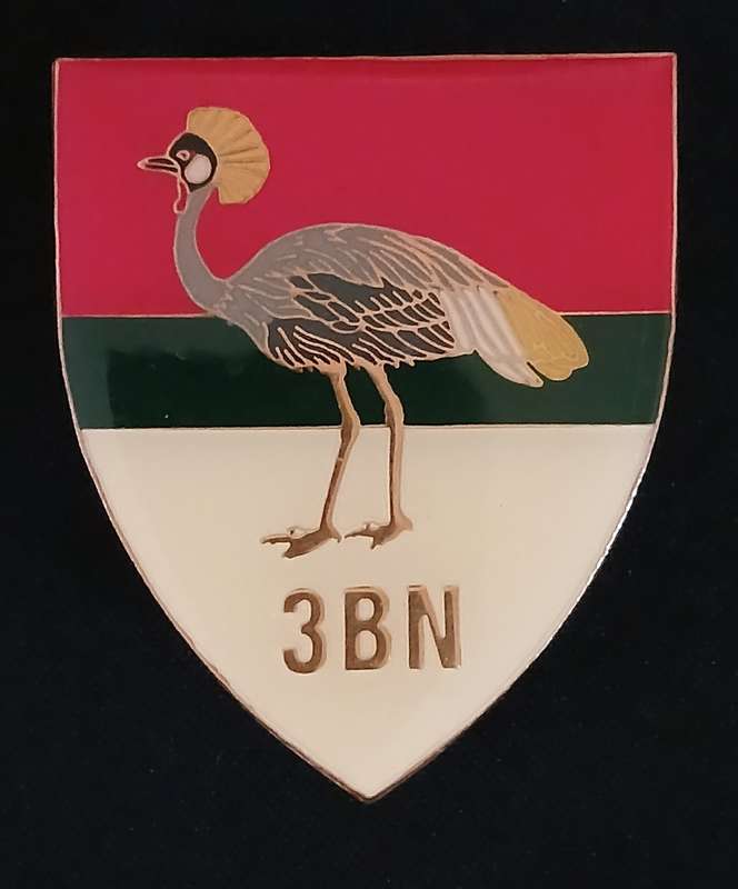 ZAMBIA ARMY 3RD BATTALION SHOULDER FLASH                  MM43