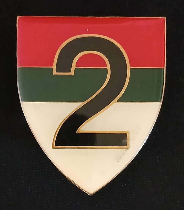 ZAMBIA ARMY 2ND BRIGADE SHOULDER FLASH                            MM46