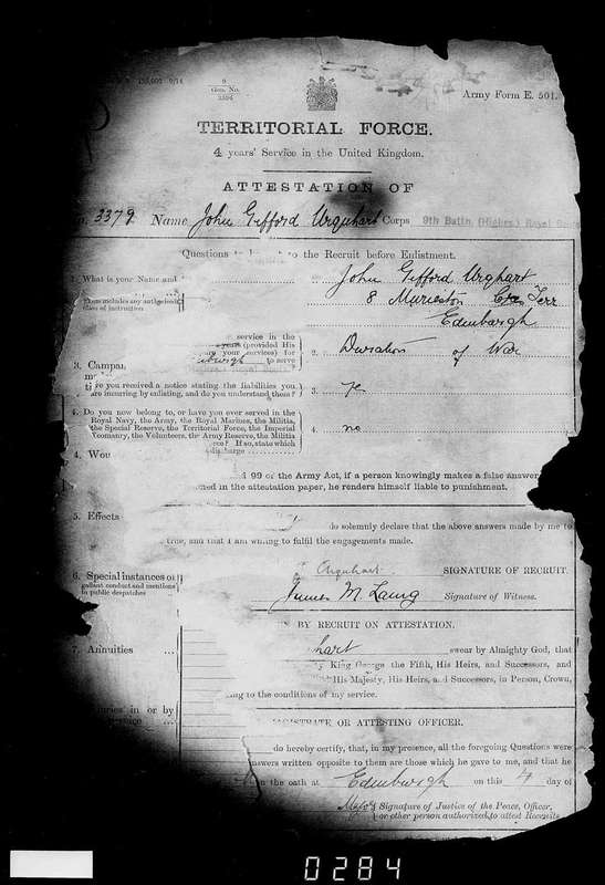 WW1 Military Medal Group  (M.M.) for Bravery in the Field  issued to L.CPL J.G. URQUHART R. Scots.