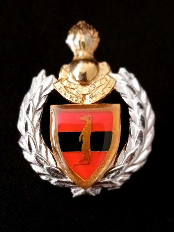 SA ARMY 6 FIELD ENGINEER CAP BADGE       R124