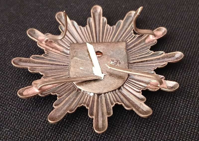 GERMAN SCHLESWIG- HOLSTEIN POLICE HAT BADGE  ( WITH MAKERS MARK )     R126