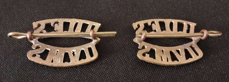 SOUTH AFRICA UNION DEFENCE FORCE STAFF SHOULDER TITLE PAIR 1921 - 1922         R142