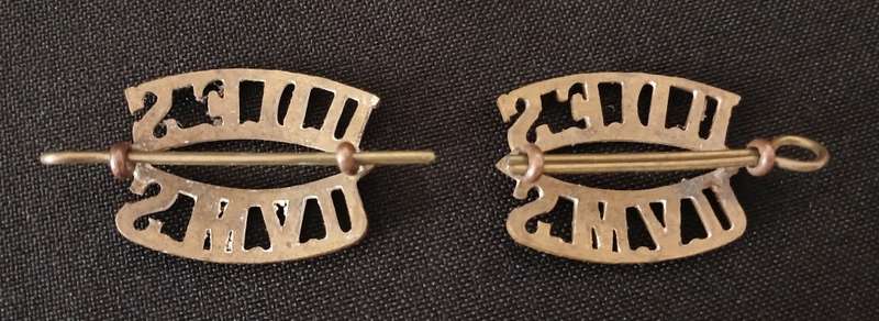 SOUTH AFRICA UNION DEFENCE FORCE STAFF SHOULDER TITLE PAIR 1921 - 1922         R142
