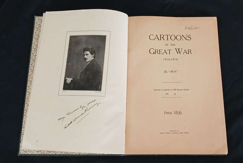CARTOONS OF THE GREAT WAR 1914 - 1916 SIGNED BY AUTHOR Herbert Wood McKinney " MAC"