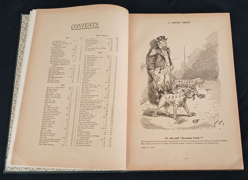 CARTOONS OF THE GREAT WAR 1914 - 1916 SIGNED BY AUTHOR Herbert Wood McKinney " MAC"
