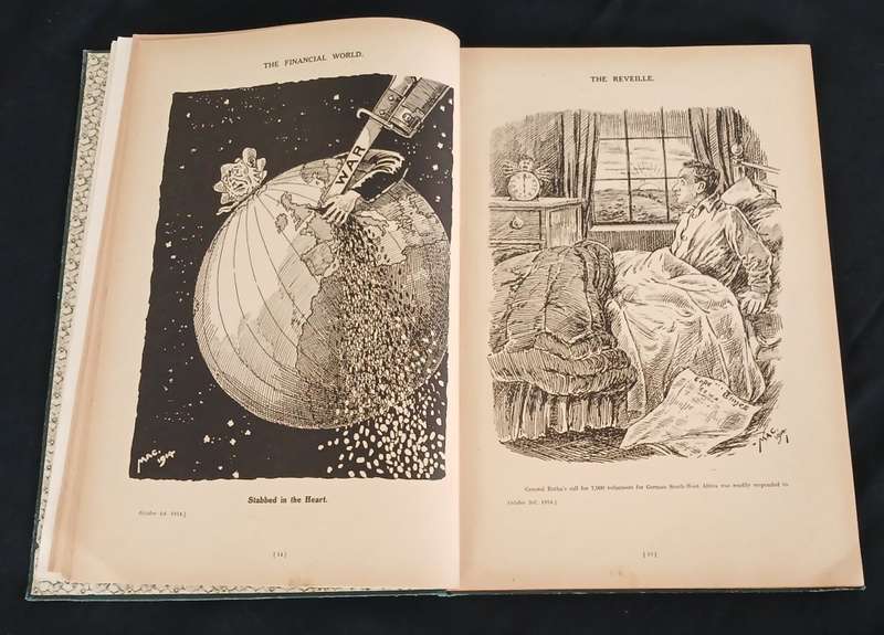 CARTOONS OF THE GREAT WAR 1914 - 1916 SIGNED BY AUTHOR Herbert Wood McKinney " MAC"