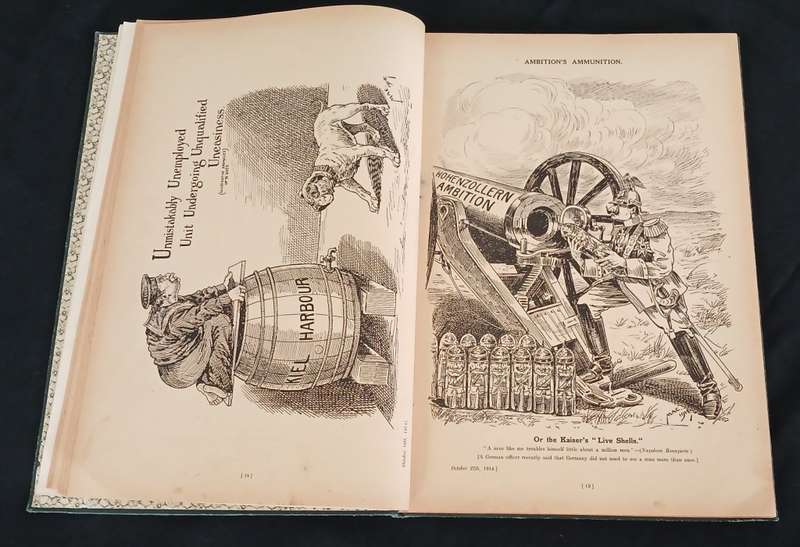 CARTOONS OF THE GREAT WAR 1914 - 1916 SIGNED BY AUTHOR Herbert Wood McKinney " MAC"