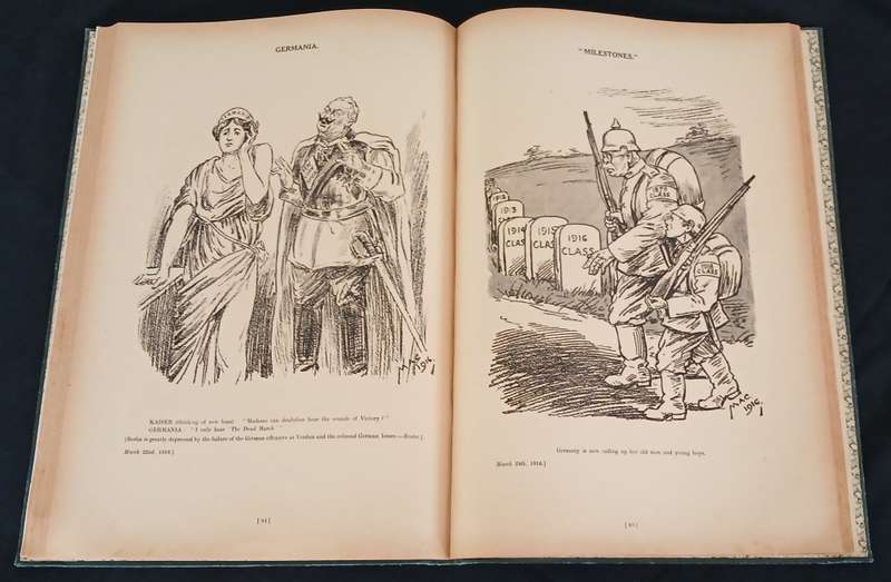 CARTOONS OF THE GREAT WAR 1914 - 1916 SIGNED BY AUTHOR Herbert Wood McKinney " MAC"