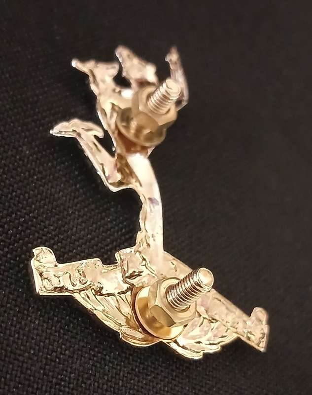 SA CORPS OF SIGNALS-BI-METAL-BERET / CAP BADGE          L22