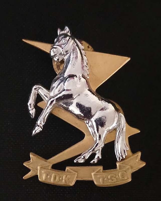 WW2 SOUTH AFRICAN ARMY TSC/TDK CAP BADGE                      L23