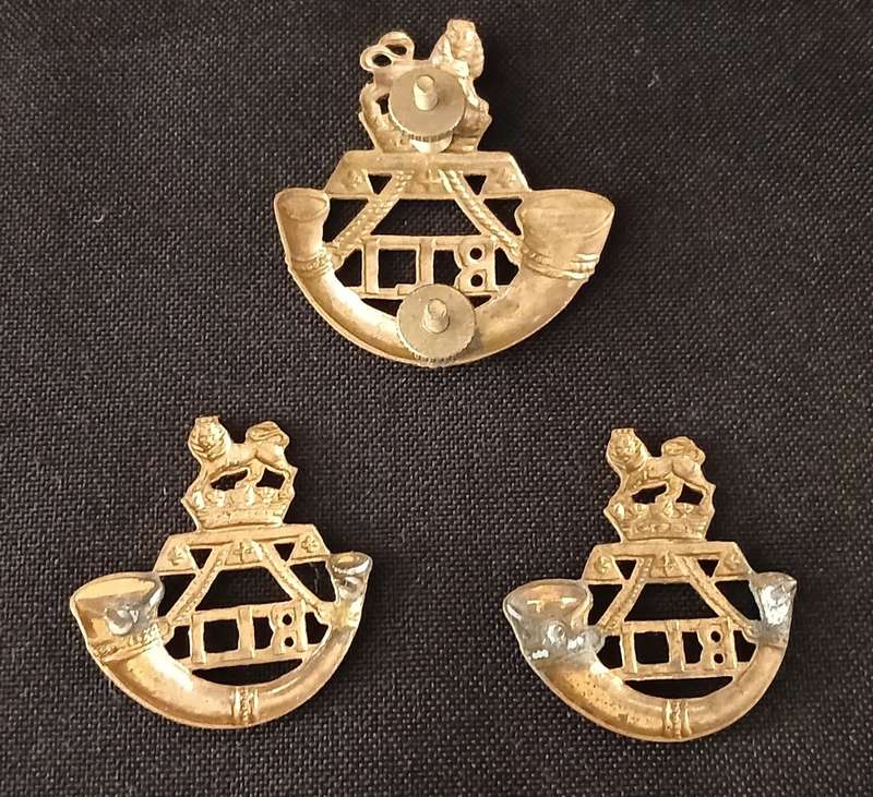 South African Rand Light Infantry Cap and Collar Badges       L26