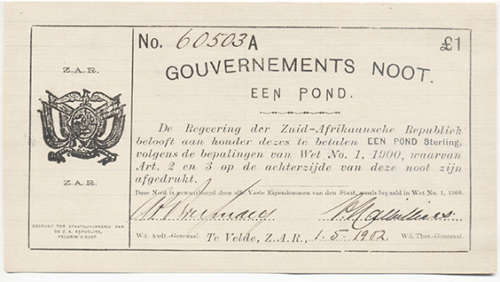Te Velde 5 POUNDS rev stamped Findlay Au