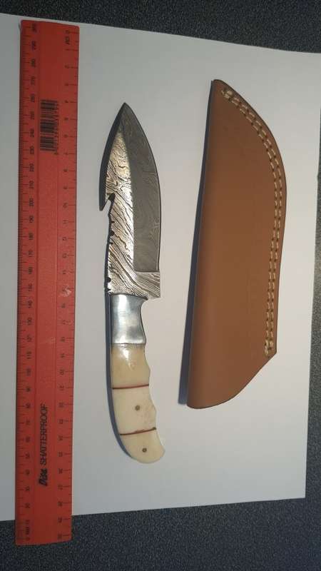 Damascus Style Hunting Knife