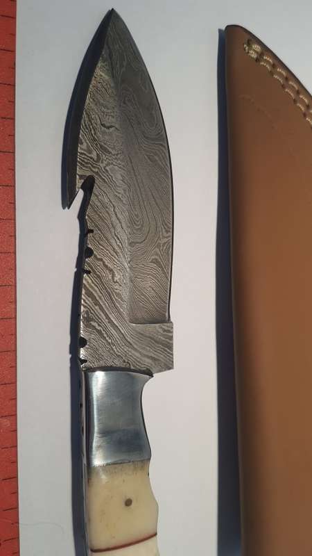 Damascus Style Hunting Knife