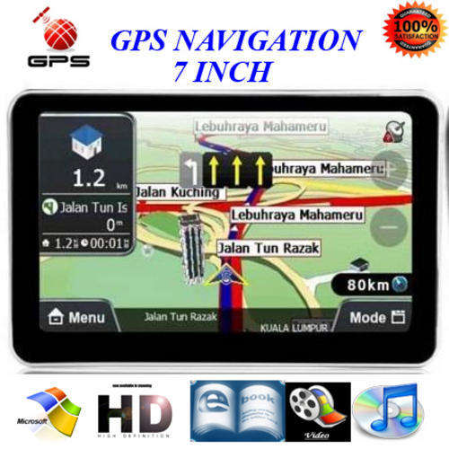 7 INCHES GPS NAVIGATION ,BEST GPS , TOUCH SCREEN, FM, VIDEO , AUDIO, GAMES, MANY OTHERS , GPS-06