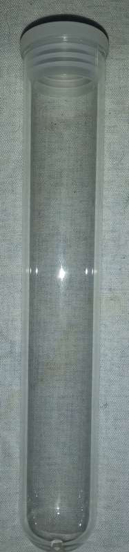 Test tube with lid 15 x 2,5 cm glass