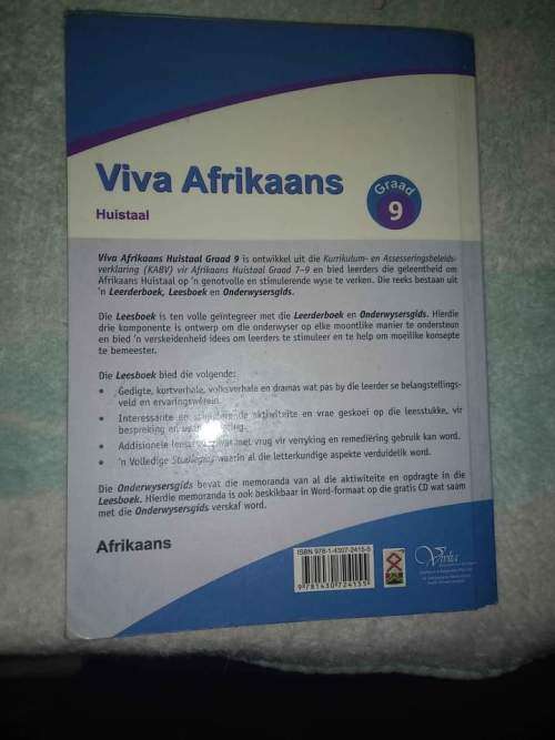 Graad 9 Afrikaans Huistaal Gr 9 Leesboek  Viva Afrika 9781430724155