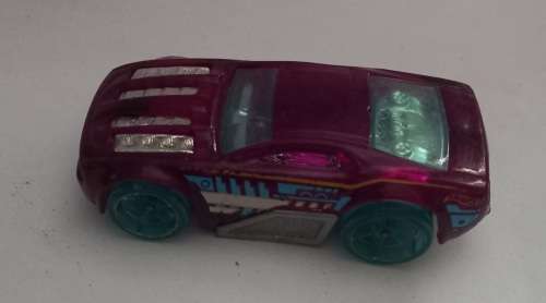 Hot Wheels 2004 Horseplay Clear Purple/Teal Wheels