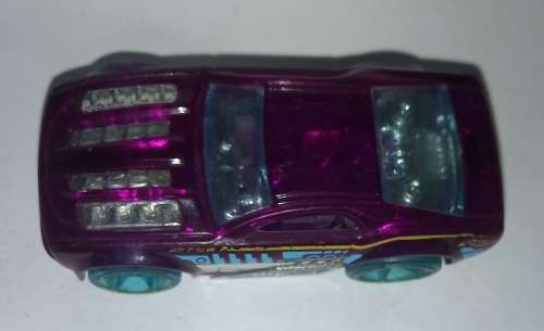 Hot Wheels 2004 Horseplay Clear Purple/Teal Wheels