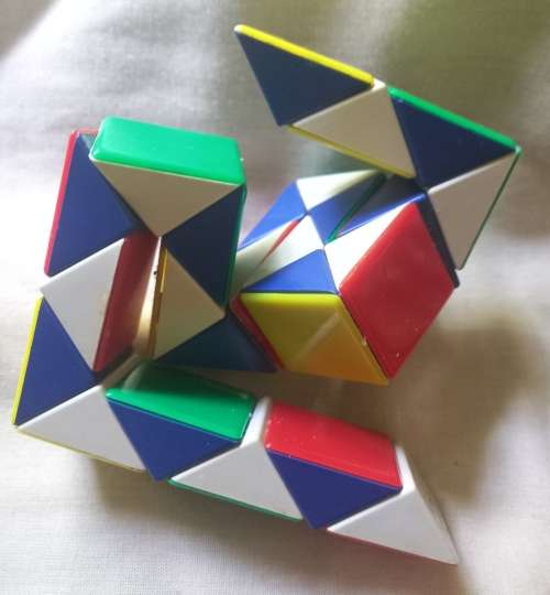 Cube Snake Twisty Fidget Cube Puzzle Magic Snake Game